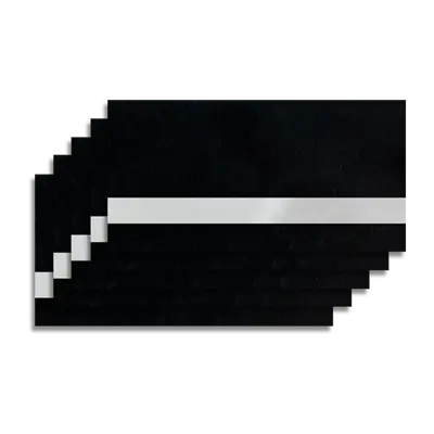 24" x 12" - Laserable Sheets - Faux Leather Black/Silver Fabric - Peel & Stick Backing