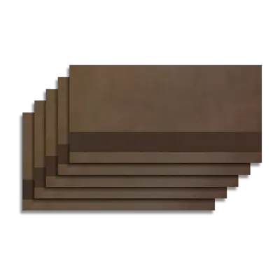 19.7" x 11.8" - Laserable Sheets - Genuine Leather Taupe Fabric - Heat Applied Backing