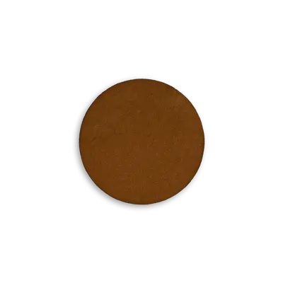 Pack of 25 - 2" - Blank Circle Patch - Faux Suede Caramel - Heat Applied Backing