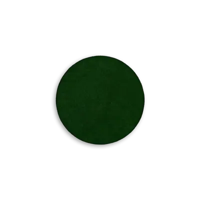 Pack of 25 - 2" - Blank Circle Patch - Faux Suede Emerald - Heat Applied Backing