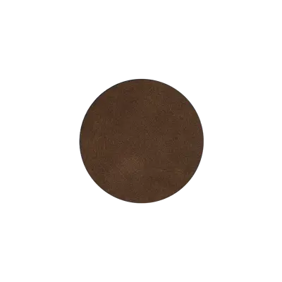 Pack of 25 - 2" - Blank Circle Patch - Faux Leather Chocolate/ Black - Heat Applied Backing