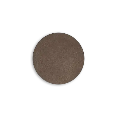 Pack of 25 - 2" - Blank Circle Patch - Genuine Leather Taupe - Heat Applied Backing