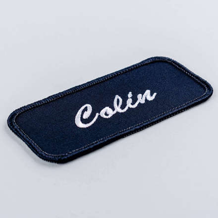 Standard name Colin patch laid at a hard angle