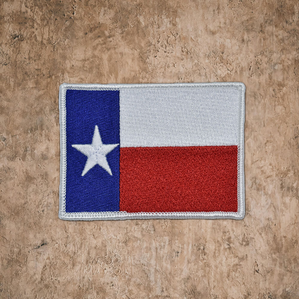 Embroidered Texas Flag Patch