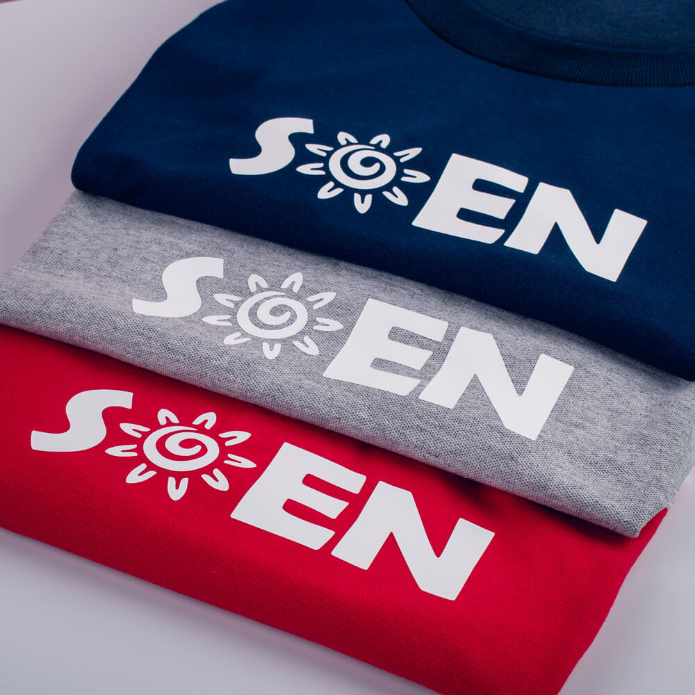 Soen Full Color Heat Transfer Applied to T-Shirts