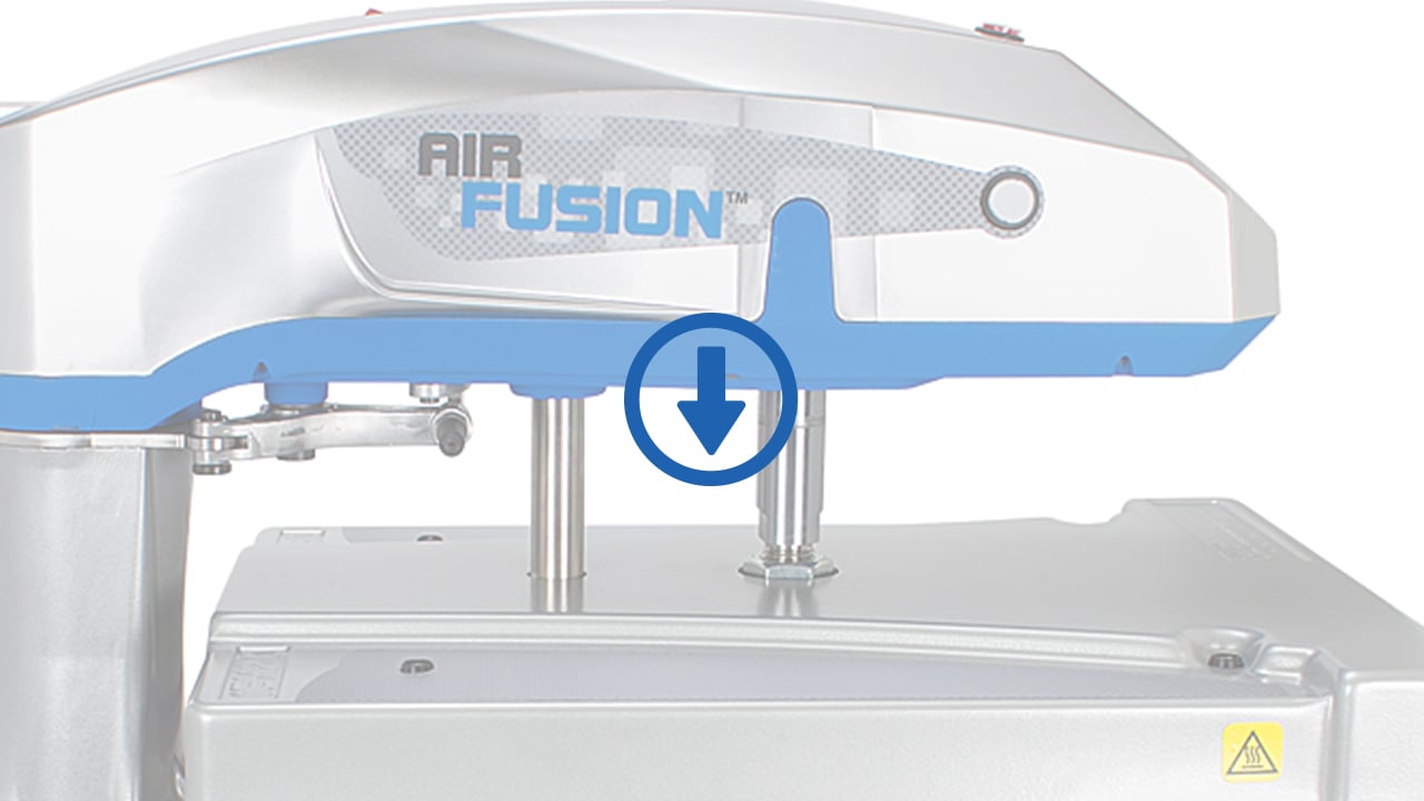 Hotronix Air Fusion IQ Heat Press with download arrow