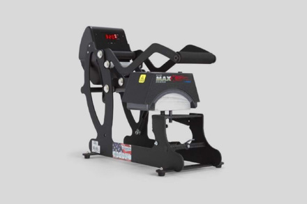 Hotronix Maxx Digital Cap Heat Press closed angled right