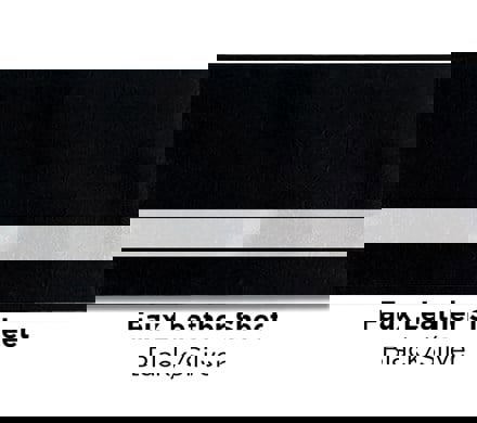 Black and Silver colored Faux Leather Laserable Sheet