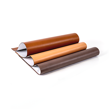 Natural, Caramel and Taupe Genuine Leather Laserable Sheets laid on top of one another